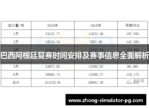 巴西阿根廷复赛时间安排及赛事信息全面解析